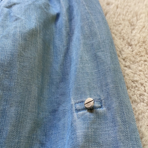 Mossimo | Chambray Denim Popover Blouse | S - Picture 11 of 16